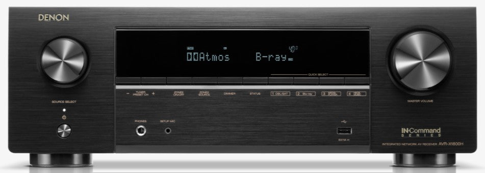 Denon AVRX1800HBKE2 7.2 Channel AV Receiver (Piece)