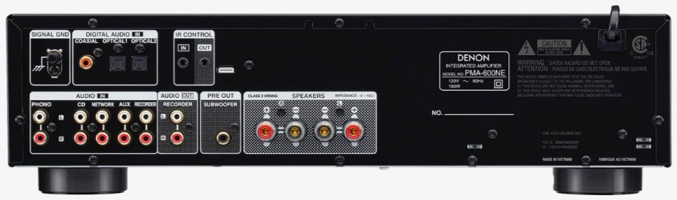 Denon PMA600NEBKE2 2 Channel Integrated Amplifier